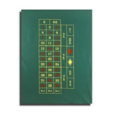 Tapis de Roulette Américaine - Double zéro - jeu de casino tapis de roulette - Rouge et Noir