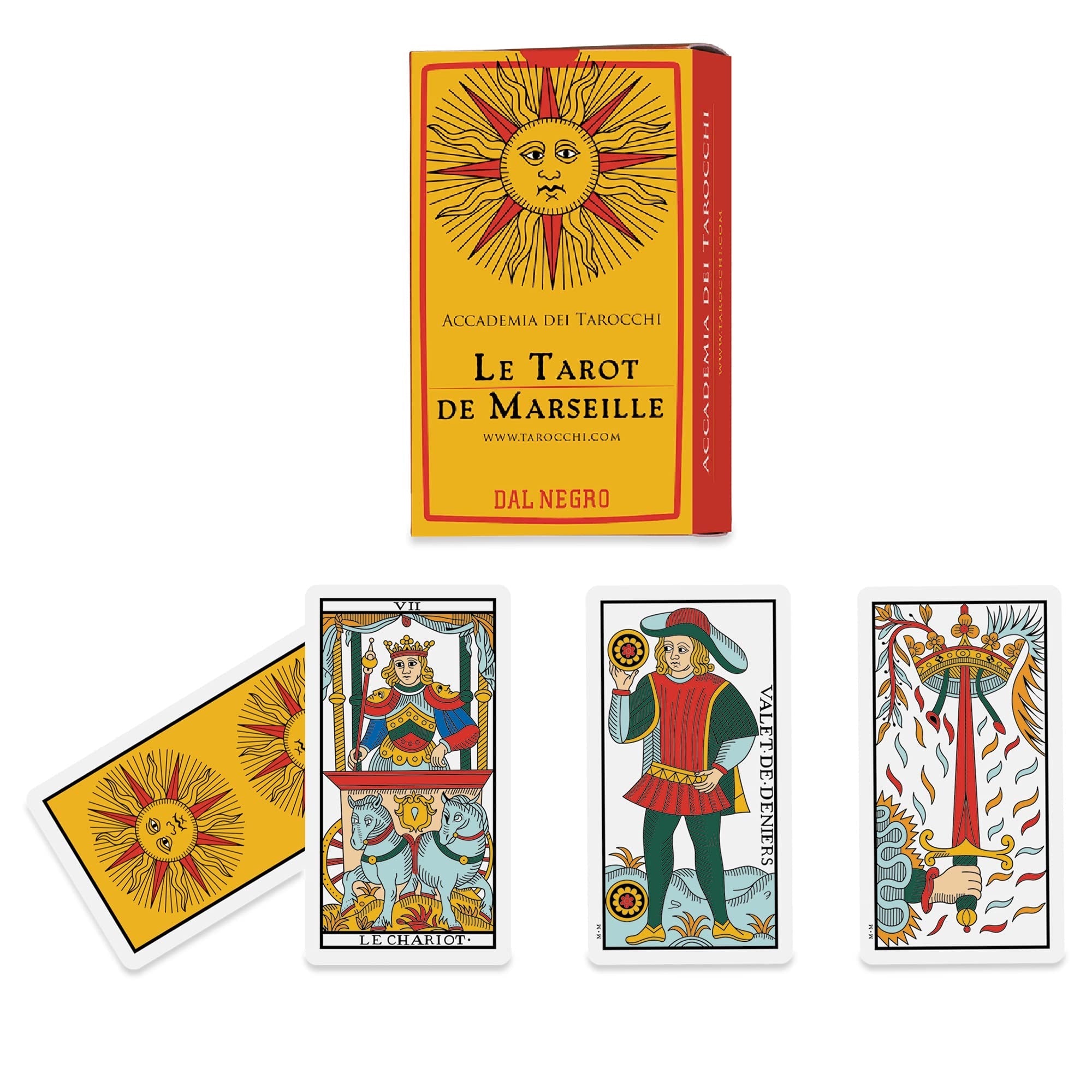 Tarot de Marseille - Dal Negro - jeu divinatoire - Rouge et Noir
