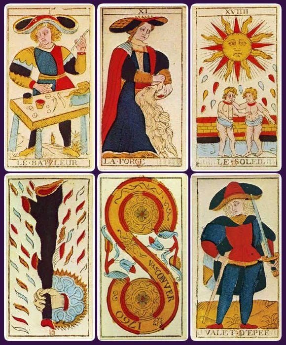 Tarot de Marseille - Nicolas Conver - jeu divinatoire - Rouge et Noir