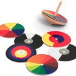 Toupie du bauhaus - toupies jeu design - Rouge et Noir