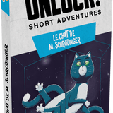 Unlock ! Short Adventures - Le chat de M.Schrödinger - Jeu de plateau de stratégie coopératif - Rouge et Noir