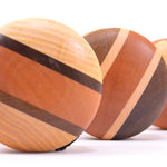 Yoyo Bois naturel - GM - Jonglerie - Rouge et Noir