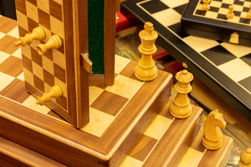 Coffret d'échecs en bois pliant - Ulbrich