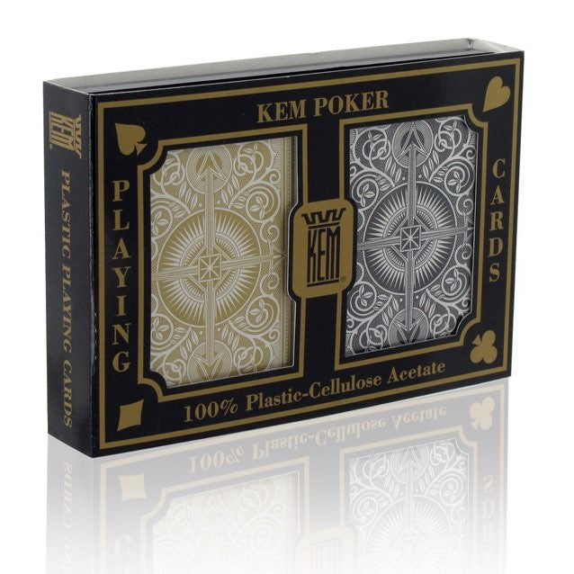 Kem double poker - index Jumbo - Black / Gold