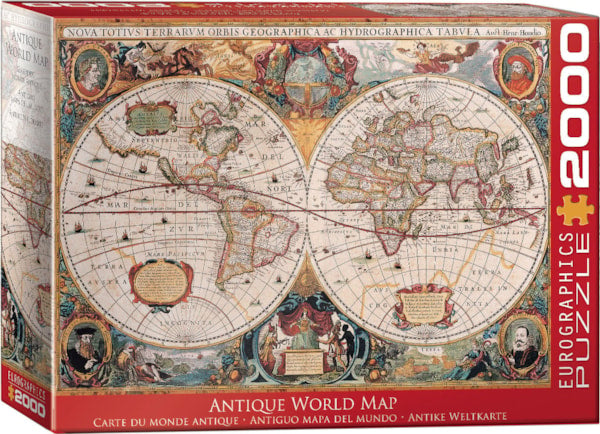 Puzzle Eurographics - 2000 p - Carte de monde antique