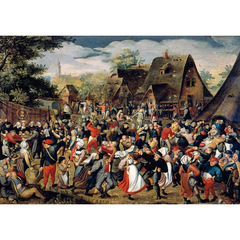 Puzzle Bois Wentworth - 40 pièces - The village festival - Brueghel