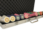 Mallette de 500 jetons - Sunshine - 14,5 gr - mallette de poker aluminium coffret de poker de luxe - Rouge et Noir