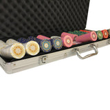Mallette de 500 jetons - Sunshine - 14,5 gr - mallette de poker aluminium coffret de poker de luxe - Rouge et Noir