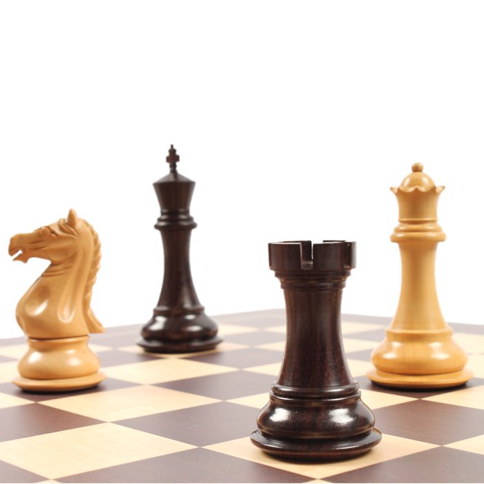 Ensemble d'échecs Suprême en Buis et Palissandre - Beth - Ensemble d’échecs classique - Rouge et Noir