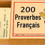 200 Proverbes Français - fin de soirée solitaire - Rouge et Noir