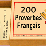 200 Proverbes Français - fin de soirée solitaire - Rouge et Noir