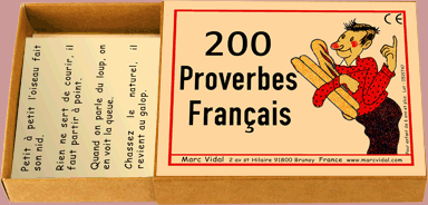 200 Proverbes Français - fin de soirée solitaire - Rouge et Noir