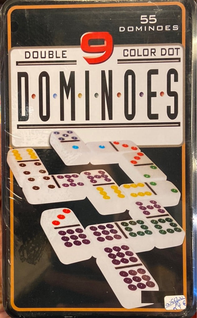 Dominos double 9 couleur