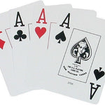 Kem double poker - index Jumbo - Black / Gold - cartes de poker - Rouge et Noir