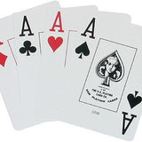Kem double poker - index Jumbo - Black / Gold - cartes de poker - Rouge et Noir