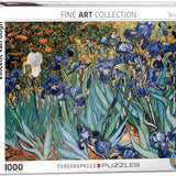 Puzzle Eurographics - 1000 p - Iris - Vincent Van Gogh - Puzzle en carton - Rouge et Noir