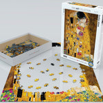 Puzzle Eurographics - 1000 p - Le Baiser - Klimt - Puzzle en carton - Rouge et Noir
