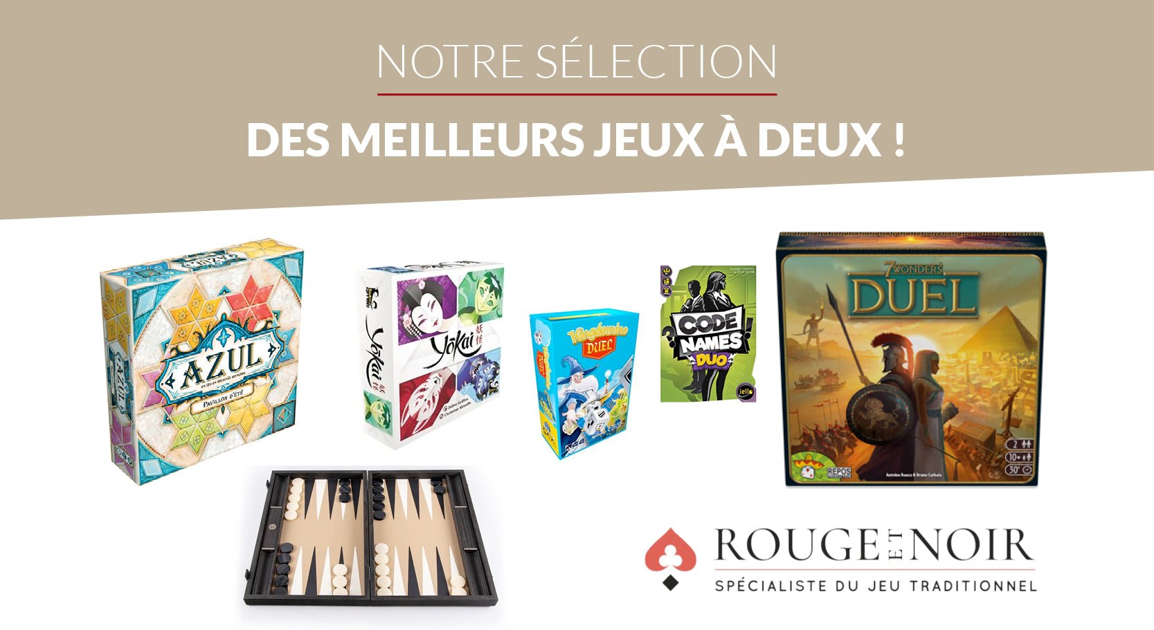 Notre sélection de jeux de société à deux ! - Rouge et Noir