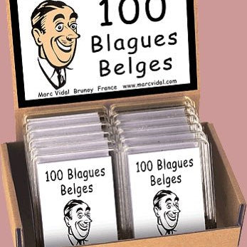 100 Blagues Belges - fin de soirée à partager - Rouge et Noir