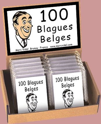 100 Blagues Belges - fin de soirée à partager - Rouge et Noir