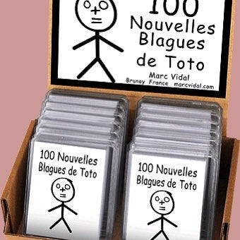 100 Nouvelles Blagues de Toto - fin de soirée à partager - Rouge et Noir