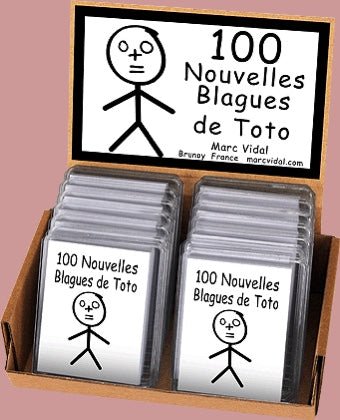 100 Nouvelles Blagues de Toto - fin de soirée à partager - Rouge et Noir