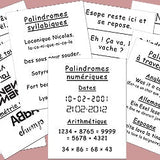 100 Palindromes choisis - fin de soirée solitaire - Rouge et Noir