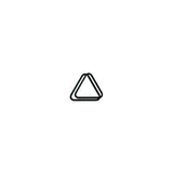 Triangle plastique 15 billes - 51 mm