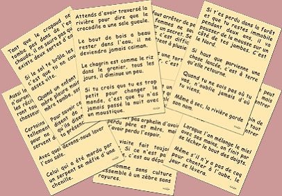 200 Proverbes africains - fin de soirée solitaire - Rouge et Noir