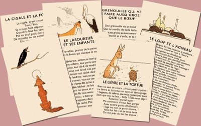 22 Fables de La Fontaine - fin de soirée à partager - Rouge et Noir