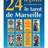 24 Leçons pour apprendre seul le tarot de Marseille - Colette Silvestre - jeu divinatoire - Rouge et Noir