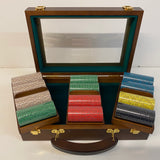 Ensemble Tapis + Mallette Poker avec racks - 300 jetons Céramique - French Touch - Pack Luxe