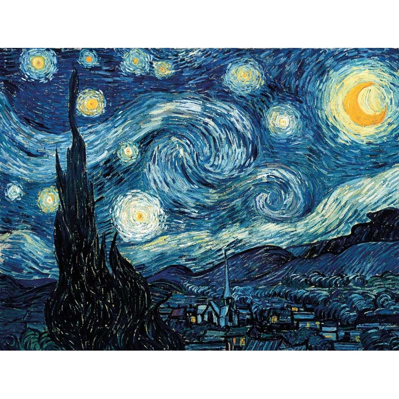 Puzzle Bois Michèle Wilson - 80 pièces - Nuit Etoilée - Van Gogh