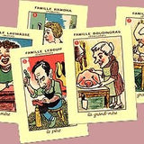 7 familles de la Mère Flo - Cartes Enfants - Rouge et Noir