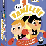 7 familles - jeu d’astuce et de mémoire - Cartes Enfants - Rouge et Noir