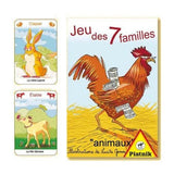 7 Familles - Piatnik - Animaux - Cartes Enfants - Rouge et Noir