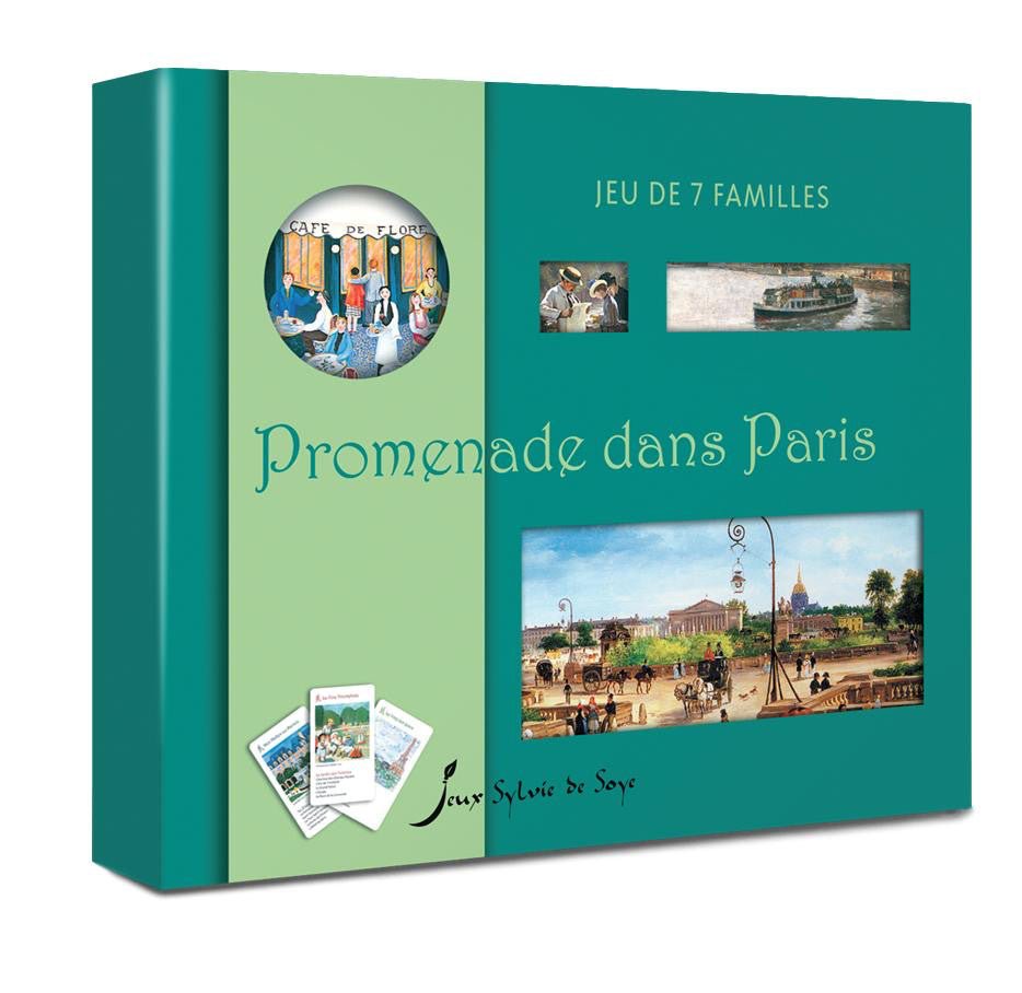 7 Familles - S de S - Promenades dans Paris - Cartes Enfants - Rouge et Noir