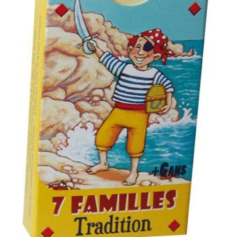 7 Familles tradition - Cartes Enfants - Rouge et Noir