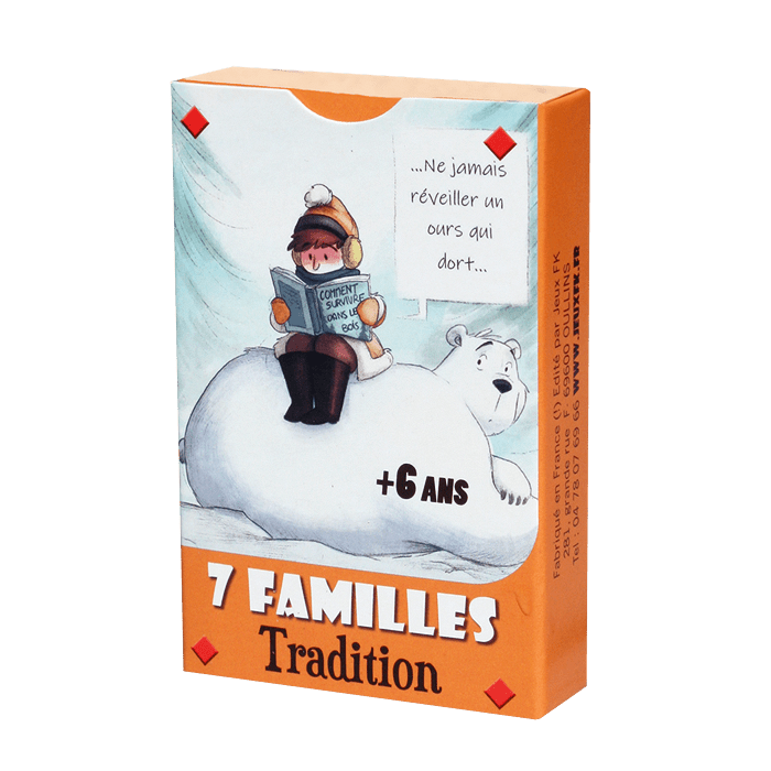 7 Familles tradition - Cartes Enfants - Rouge et Noir