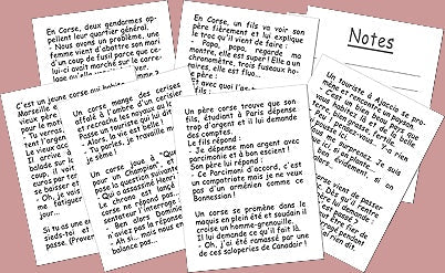 70 Blagues Corses - fin de soirée à partager solitaire - Rouge et Noir