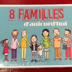 8 familles d'aujourdhui - Cartes Enfants - Rouge et Noir