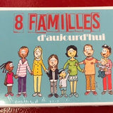 8 familles d'aujourdhui - Cartes Enfants - Rouge et Noir