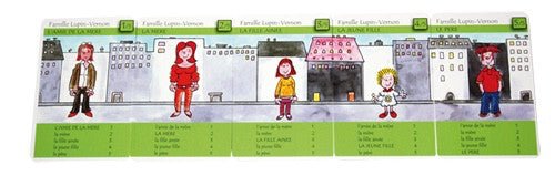 8 familles d'aujourdhui - Cartes Enfants - Rouge et Noir