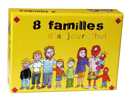 8 familles d'aujourdhui - Cartes Enfants - Rouge et Noir