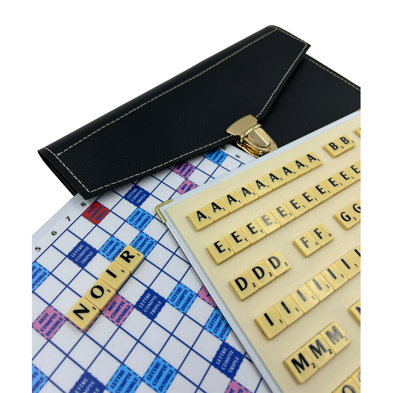Scrabble Cuir Vegan - Magnétique