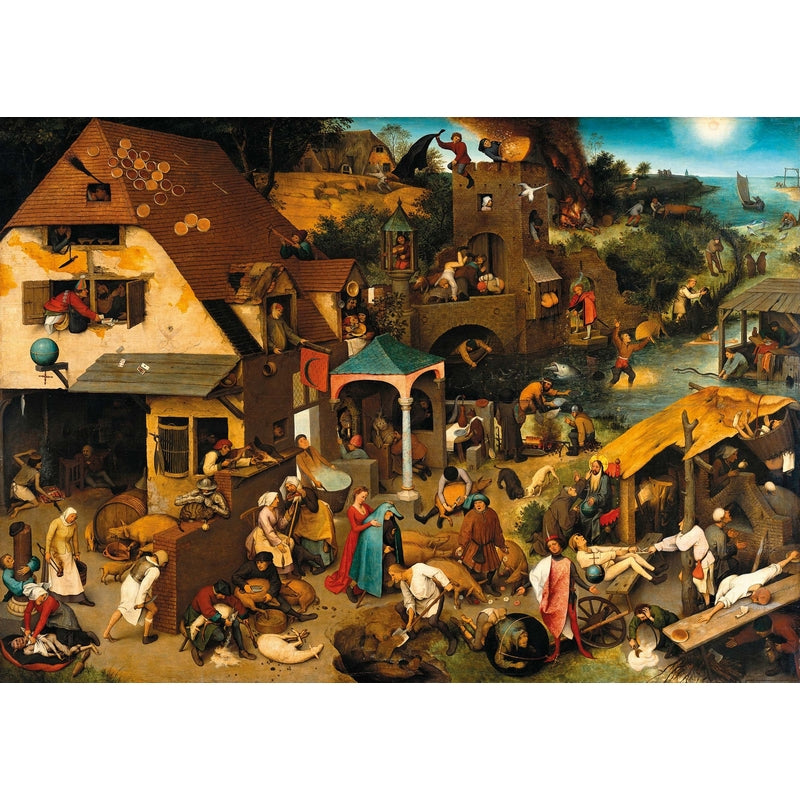Puzzle MW - 150 pièces - Proverbes flamands - Bruegel