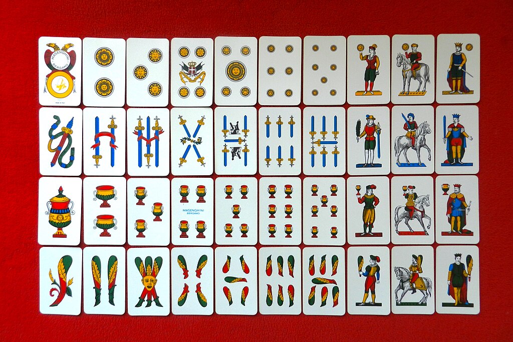 Jeu de cartes - DAL NEGRO - Napoletane régionales - Trousse Rouge - 2 Jeu de cartes - DAL NEGRO - Napoletane régionales - Trousse Rouge - 2