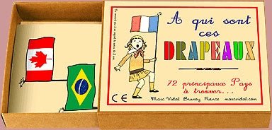 A qui sont ces drapeaux ? - fin de soirée à partager solitaire - Rouge et Noir