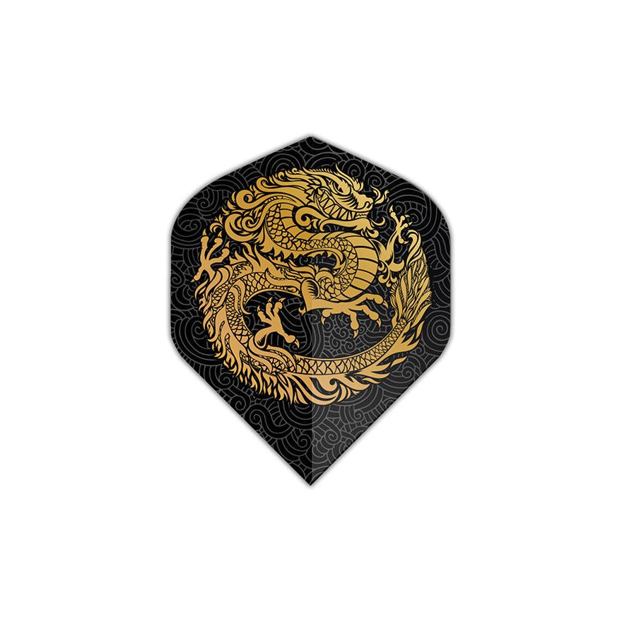 Ailettes Elkadart - Dragon Flight - accessoire Fléchettes - Rouge et Noir