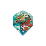 Ailettes Elkadart - Dragon Flight - accessoire Fléchettes - Rouge et Noir